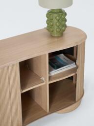 John Lewis Tambour Wood Sideboard, Oak - thumbnail 5