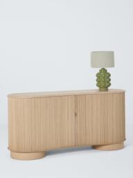 John Lewis Tambour Wood Sideboard, Oak - thumbnail 6