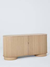 John Lewis Tambour Wood Sideboard, Oak