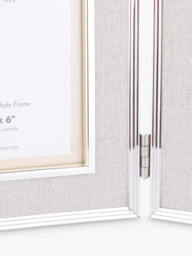 "Laura Ashley Harrison Linen Double Photo Frame, 4 x 6"" (10 x 15cm)" - thumbnail 4