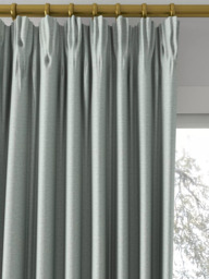 John Lewis Cotton Blend Made to Measure Curtains or Roman Blind, Dark Duck Egg - thumbnail 2
