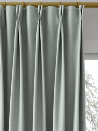 John Lewis Cotton Blend Made to Measure Curtains or Roman Blind, Dark Duck Egg - thumbnail 4