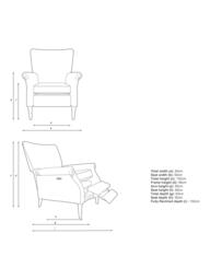 Parker Knoll Classic Motion High Back Recliner Armchair - thumbnail 2