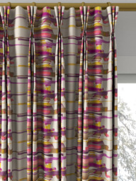Harlequin Zeal Made to Measure Curtains or Roman Blind, Coral/Gold/Amethyst - thumbnail 6