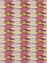 Harlequin Zeal Made to Measure Curtains or Roman Blind, Coral/Gold/Amethyst - thumbnail 1