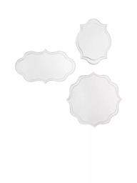 Laura Ashley Rochelle Wall Mirror, Set of 3, Clear - thumbnail 2
