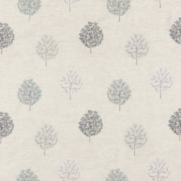 John Lewis Mini Olive Trees Embroidery Pair Lined Pencil Pleat Curtains, Duck Egg - thumbnail 2