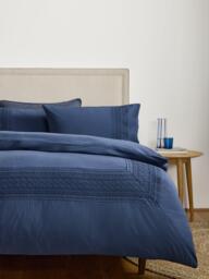 John Lewis Zia Stonewash Cotton Percale Duvet Cover Set - thumbnail 6