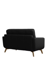 John Lewis Barbican Small 2 Seater Leather Sofa, Light Leg - thumbnail 4