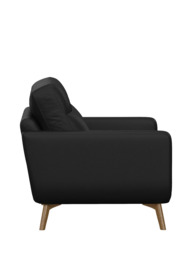 John Lewis Barbican Small 2 Seater Leather Sofa, Light Leg - thumbnail 3