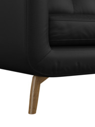 John Lewis Barbican Small 2 Seater Leather Sofa, Light Leg - thumbnail 6