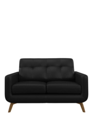 John Lewis Barbican Small 2 Seater Leather Sofa, Light Leg - thumbnail 5