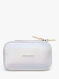 Estella Bartlett Iridescent Shine Bright Zipped Jewellery Box, Silver - thumbnail 2