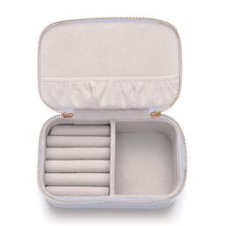 Estella Bartlett Iridescent Shine Bright Zipped Jewellery Box, Silver - thumbnail 3
