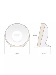 Lumie Sunrise Alarm Wake up to Daylight Table Lamp, White - thumbnail 6