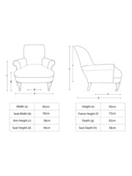 John Lewis Suffolk Armchair, Dark Leg - thumbnail 3