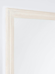 John Lewis Hand-Carved Coastal Wood Frame Rectangular Wall Mirror, 100 x 70cm, White Wash - thumbnail 2