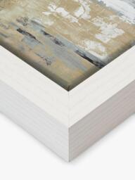 John Lewis Valeria Mravyan 'East Coast I' Framed Canvas Print, 106 x 106cm, Blue/Multi - thumbnail 3