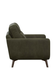 John Lewis Barbican Small 2 Seater Leather Sofa, Dark Leg - thumbnail 3