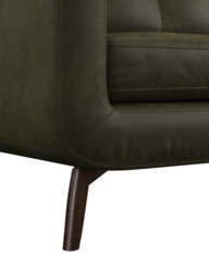 John Lewis Barbican Small 2 Seater Leather Sofa, Dark Leg - thumbnail 6