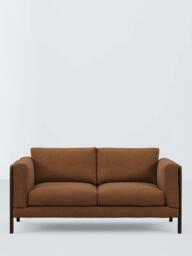John Lewis Nest Medium 2 Seater Sofa, Dark Leg, Easy Clean Basketweave Chenille Nutmeg - thumbnail 6