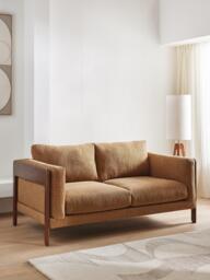 John Lewis Nest Medium 2 Seater Sofa, Dark Leg, Easy Clean Basketweave Chenille Nutmeg - thumbnail 2