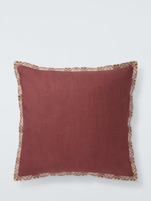 John Lewis Embroidered Border Cushion - image 1