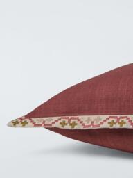 John Lewis Embroidered Border Cushion - thumbnail 3