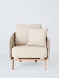 John Lewis Flat Rope Weave Garden Lounge Chair - thumbnail 2