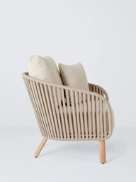 John Lewis Flat Rope Weave Garden Lounge Chair - thumbnail 3