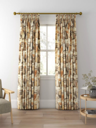 Clarke & Clarke Figura Made to Measure Curtains or Roman Blind, Linen/Charcoal - thumbnail 3