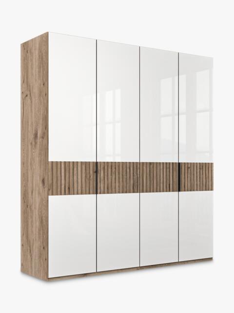 John Lewis Newlyn 2m Hinged Wardrobe with 4 Glass Doors - image 1