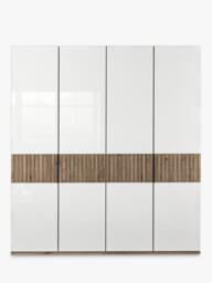 John Lewis Newlyn 2m Hinged Wardrobe with 4 Glass Doors - thumbnail 3