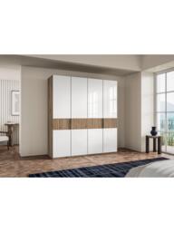 John Lewis Newlyn 2m Hinged Wardrobe with 4 Glass Doors - thumbnail 2