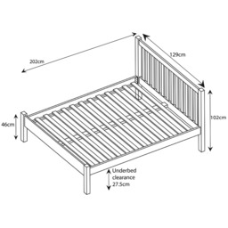 John Lewis Wilton Bed Frame, Small Double - thumbnail 6