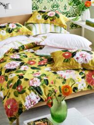 Designers Guild Camellia Flower 250 Thread Count Reversible Duvet Cover Set, Multi - thumbnail 1