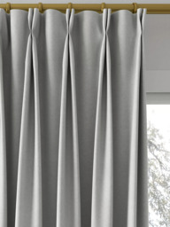 John Lewis Knitted Velvet Made to Measure Curtains or Roman Blind, Silver - thumbnail 4