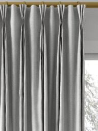 John Lewis Knitted Velvet Made to Measure Curtains or Roman Blind, Silver - thumbnail 6