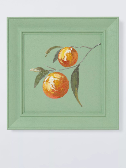 John Lewis Kitchen Art 'Orange' Hand Painted Wall Art, 30 x 30cm, Green - image 1