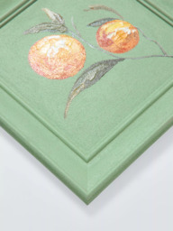 John Lewis Kitchen Art 'Orange' Hand Painted Wall Art, 30 x 30cm, Green - thumbnail 2