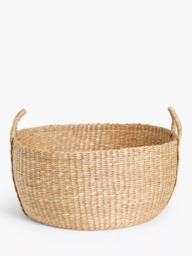 John Lewis Slouchy Seagrass Low Storage Basket, Natural - thumbnail 2