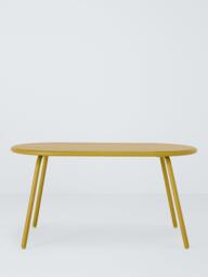John Lewis Oval Metal Garden Coffee Table, 90cm, Golden Olive - thumbnail 2