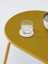 John Lewis Oval Metal Garden Coffee Table, 90cm, Golden Olive - thumbnail 3
