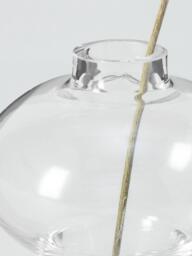John Lewis Contemporary Round Glass Bud Vases, Set of 3, Clear - thumbnail 3