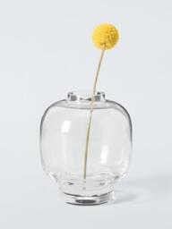 John Lewis Contemporary Round Glass Bud Vases, Set of 3, Clear - thumbnail 2