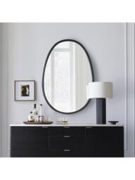 West Elm Sintra Oval Metal Wall Mirror, 117 x 81cm, Dark Bronze - thumbnail 2