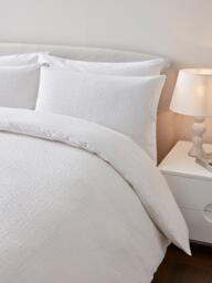 Jasper Conran London Hexagon Weave 300 Thread Count Combed Cotton Duvet Cover Set - thumbnail 2
