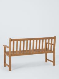 John Lewis Classic 3-Seater Acacia Wood Garden Bench, Natural - thumbnail 3