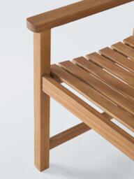 John Lewis Classic 3-Seater Acacia Wood Garden Bench, Natural - thumbnail 5