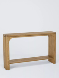 John Lewis Solace Cracked Oak Console Table, Mid Toned Oak - thumbnail 1